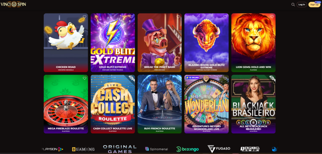 Giochi Vincispin casino